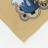 vier himmlische Tiere Fleecedecke (Ecke)