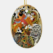 vier himmlische Tiere Keramik Ornament (Hinten)