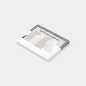 Vier Hunde im Schnee Post-it Klebezettel (angewinkelt)