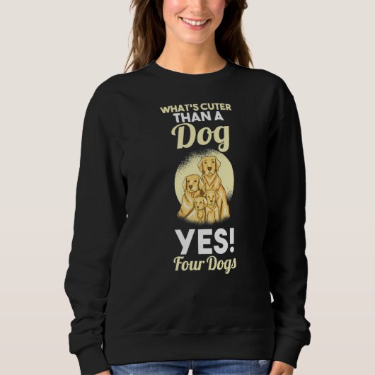 Vier Hundebesitzer Sweatshirt (Vorderseite)