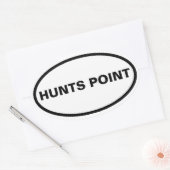 VIER Hunts Point Ovaler Aufkleber (Umschlag)