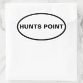 VIER Hunts Point Ovaler Aufkleber (Tasche)