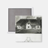 Vier Hütten, 1818 Magnet (Vorderseite/Rückseite)