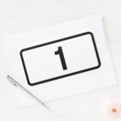 VIER Islands Route 1 (Þjóðvegur 1) Rechteckiger Aufkleber (Umschlag)