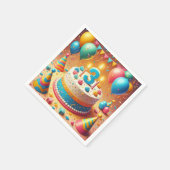 vier Jahre alt Serviette (Ecke)