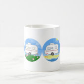 Vier Jahreszeit-Schuft Kaffeetasse (Mittel)