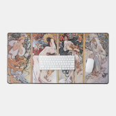 Vier Jahreszeiten, Alphonse Mucha Schreibtischunterlage (Tastatur & Maus)