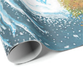 Vier Jahreszeiten auf Erden Geschenkpapier (Rolleneckpunkt)