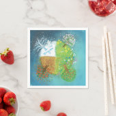 Vier Jahreszeiten auf Erden Serviette (Beispiel)