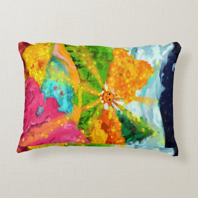 Vier Jahreszeiten Dekokissen (Rückseite)