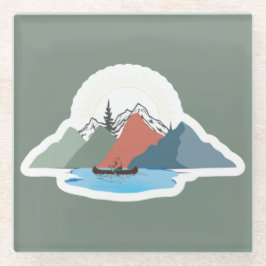 Vier Jahreszeiten der Adirondacks Glasuntersetzer