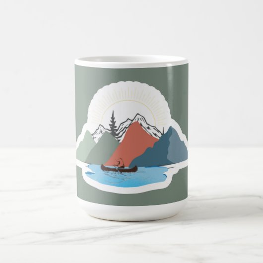 Vier Jahreszeiten der Adirondacks Kaffeetasse (Mittel)