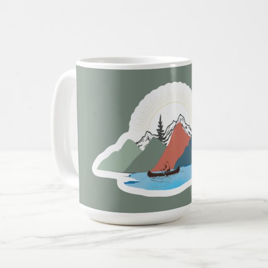 Vier Jahreszeiten der Adirondacks Kaffeetasse (Vorderseite Links)