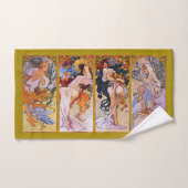 Vier Jahreszeiten durch Alfons Mucha. Handtuch (Handtuch)