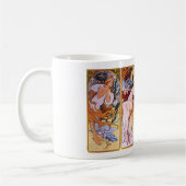 Vier Jahreszeiten durch Alphonse Mucha 1895 Kaffeetasse (Links)