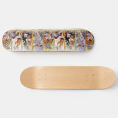 Vier Jahreszeiten durch Alphonse Mucha 1895 Skateboard (Horizontal)