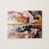 Vier Jahreszeiten durch Kunst-Deko Nouveau Alfons Puzzle (Horizontal)