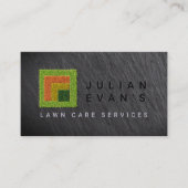 Vier-Jahreszeiten-Grass-Logo für die Rasenpflege Visitenkarte (Vorderseite)