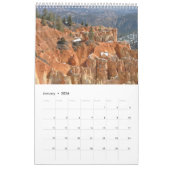 Vier Jahreszeiten im National Park Calendar der US Kalender (Jan 2026)