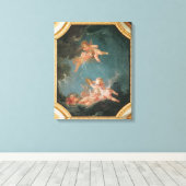 Vier Jahreszeiten im Saal du Conseil - Winter Leinwanddruck (Insitu (Holzboden))