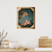 Vier Jahreszeiten im Saal du Conseil - Winter Poster (Küche)