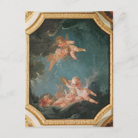 Vier Jahreszeiten im Saal du Conseil - Winter Postkarte (Vorderseite)