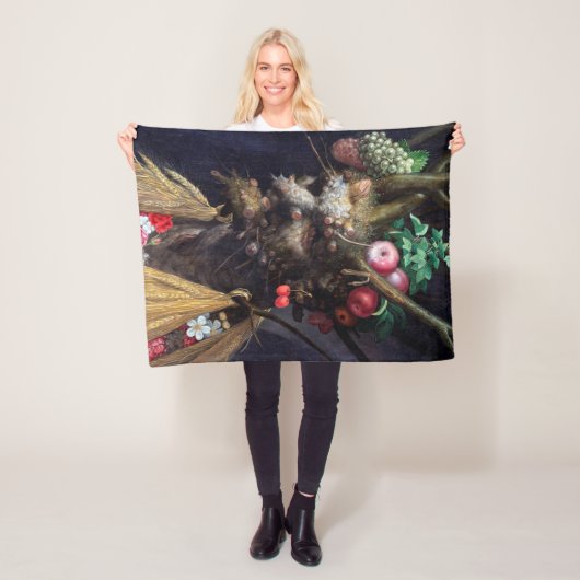 Vier Jahreszeiten in einem Kopf, Arcimboldo Fleecedecke (Beispiel)