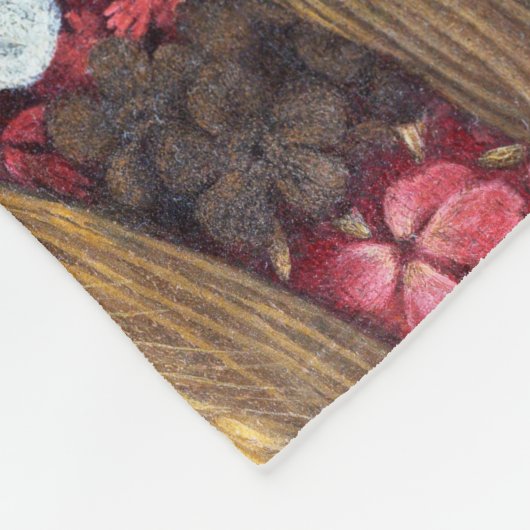 Vier Jahreszeiten in einem Kopf, Arcimboldo Fleecedecke (Ecke)