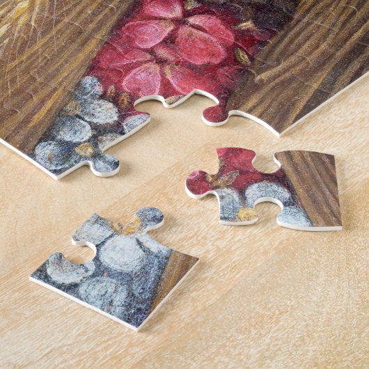 Vier Jahreszeiten in einem Kopf, Arcimboldo Puzzle (Seite)