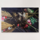 Vier Jahreszeiten in einem Kopf, Arcimboldo Puzzle (Horizontal)