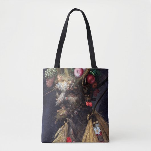 Vier Jahreszeiten in einem Kopf, Arcimboldo Tasche (Vorderseite)