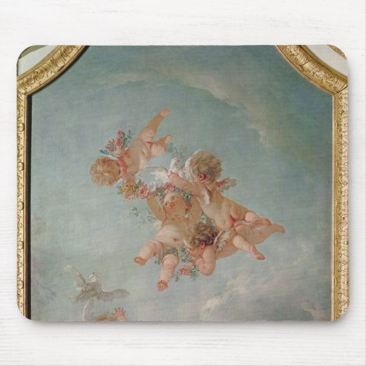 Vier Jahreszeiten in Salle du Conseil - Frühling Mousepad (Vorne)