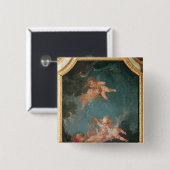 Vier Jahreszeiten in Salle du Conseil - Winter Button (Vorne & Hinten)