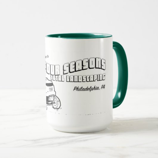 Vier Jahreszeiten Landschaft Tasse (VorderseiteRechts)