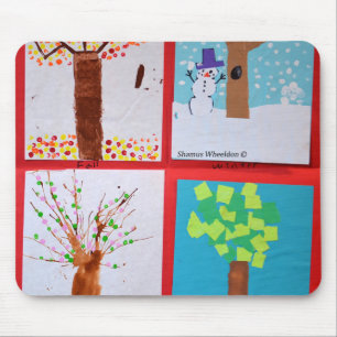 Vier Jahreszeiten Mousepad