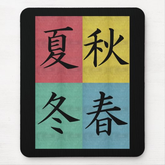 Vier Jahreszeiten Mousepad (Vorne)