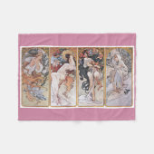 Vier Jahreszeiten, Mucha Fleecedecke (Vorderseite (Horizontal))