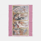 Vier Jahreszeiten, Mucha Fleecedecke (Vorderseite)