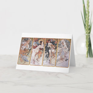 Vier Jahreszeiten, Mucha Karte