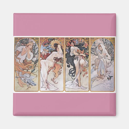 Vier Jahreszeiten, Mucha Magnet (Vorne)