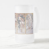 Vier Jahreszeiten, Mucha Mattglas Bierglas (VorderseiteRechts)