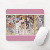 Vier Jahreszeiten, Mucha Mousepad (Mit Mouse)