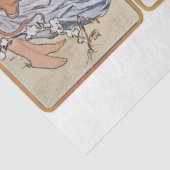 Vier Jahreszeiten, Mucha Seidenpapier (Ausschnitt)