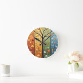 vier Jahreszeiten Runde Wanduhr (Zuhause)