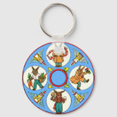 Vier Jahreszeiten Schlüsselanhänger (Vorderseite)
