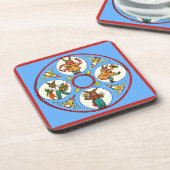 Vier Jahreszeiten Untersetzer (Linke Seite)