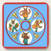 Vier Jahreszeiten Untersetzer (Vorderseite)