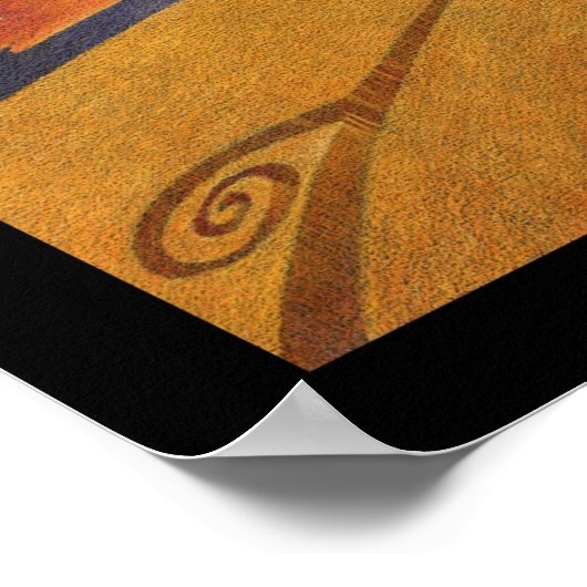 Vier Jahreszeiten - vier Elemente Poster (Ecke)