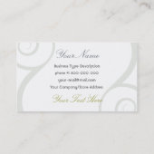 Vier Jahreszeiten Visitenkarte (Rückseite)