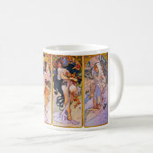 Vier Jahreszeiten von Alfons Mucha Kaffeetasse (VorderseiteRechts)